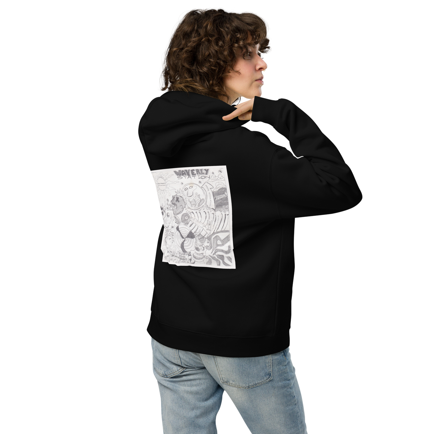 Unisex Oversized Hoodie (Black)