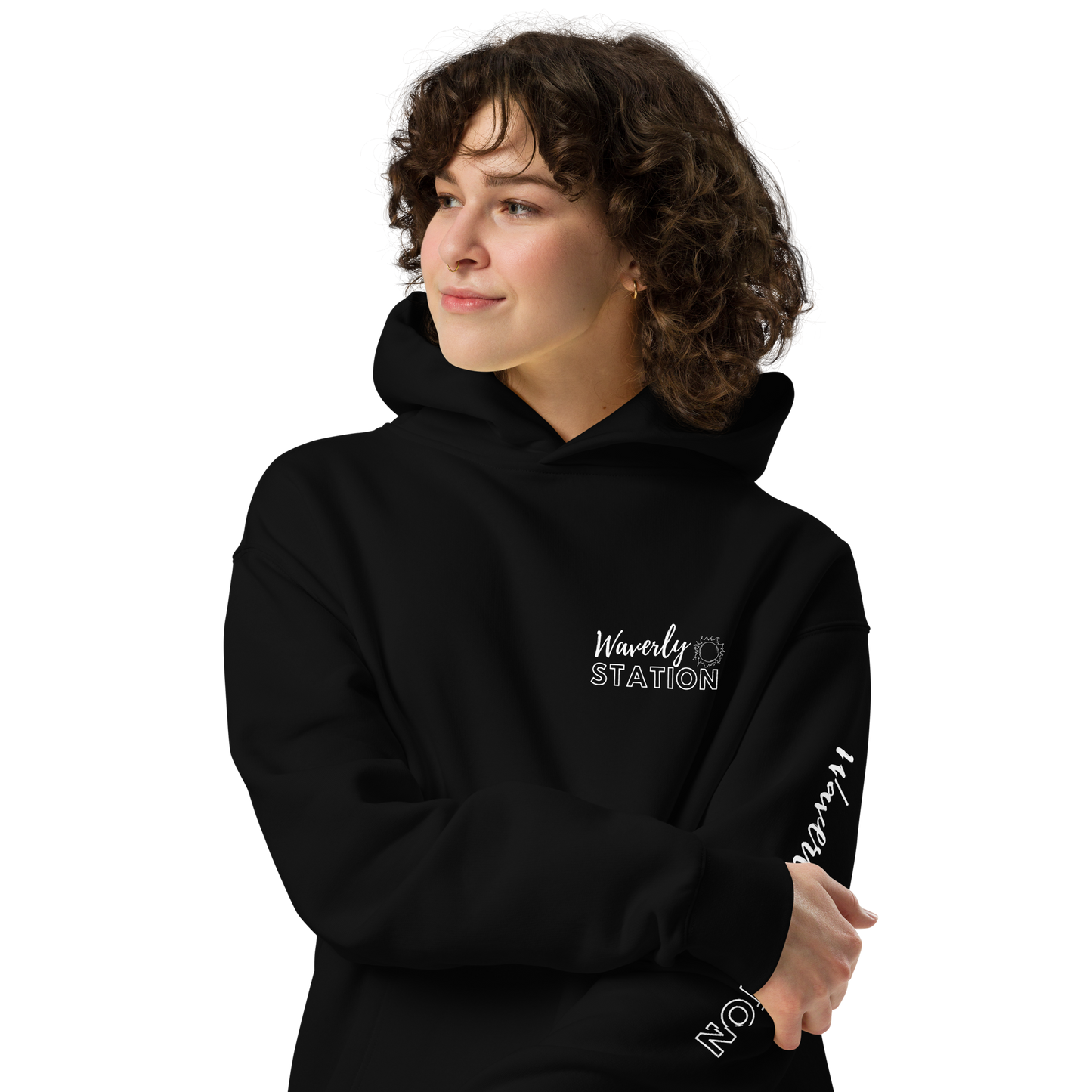 Unisex Oversized Hoodie (Black)