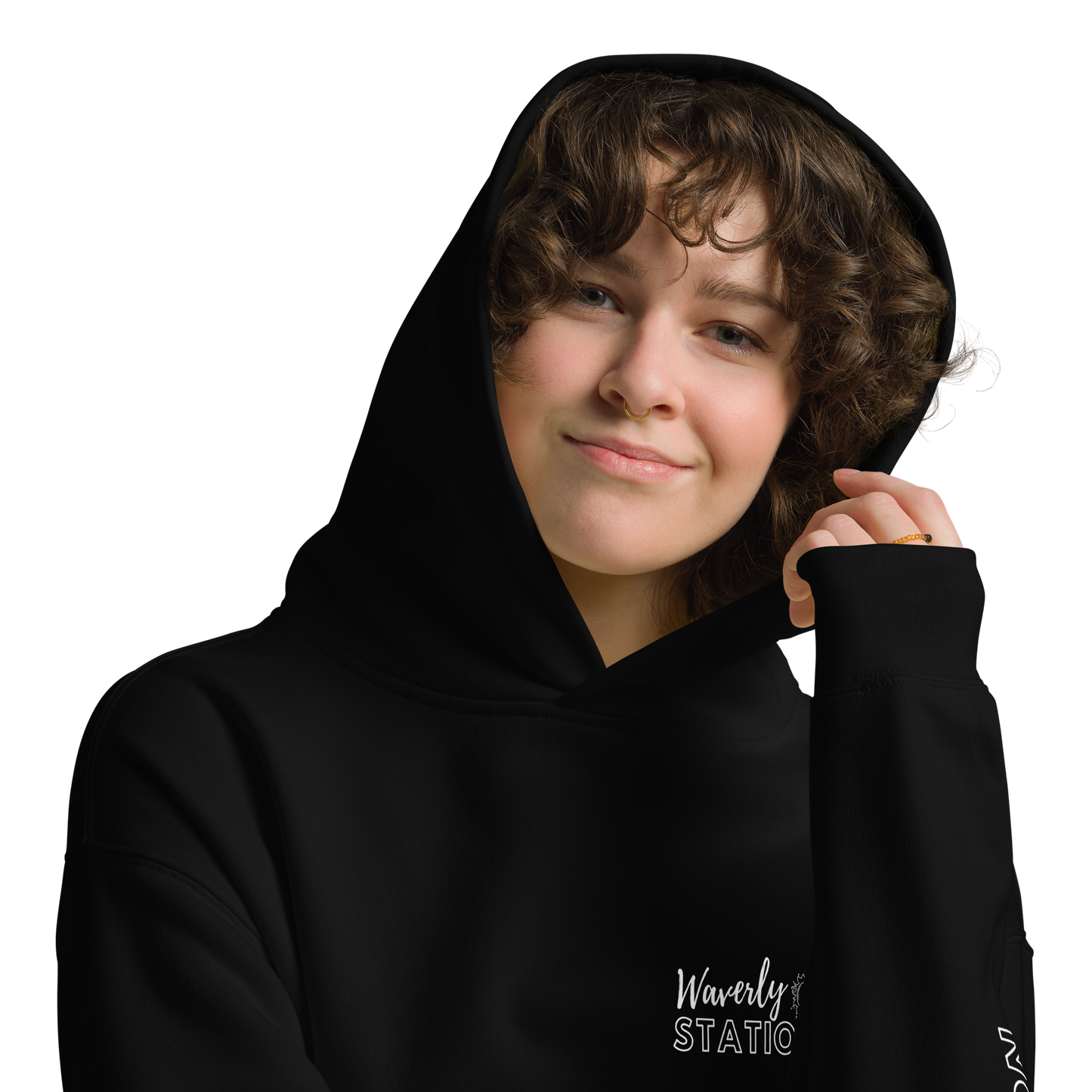 Unisex Oversized Hoodie (Black)